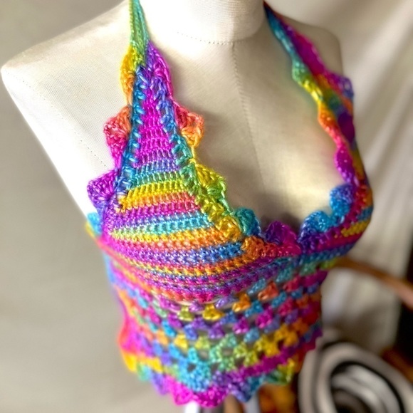 RAINBOW FESTIVAL OR SWIM TOP - Picture 8 of 9